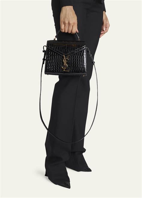 ysl alligator skin bag|Saint Laurent Cassandra Mini YSL Alligator Top.